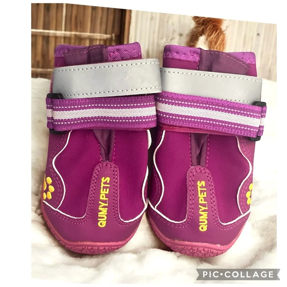 QUMY Size 6 Purple Dog Boots Replacement Pair of 2 New